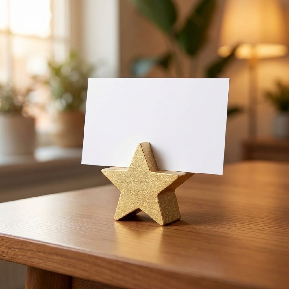Table Number Gold - 12 STKS Ster Hartvormige Tafelnummerkaarten Stands