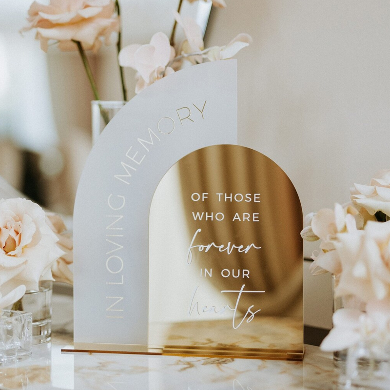 In Liefdevolle Herinnering Tek - Table Number Gold recensie en prijs