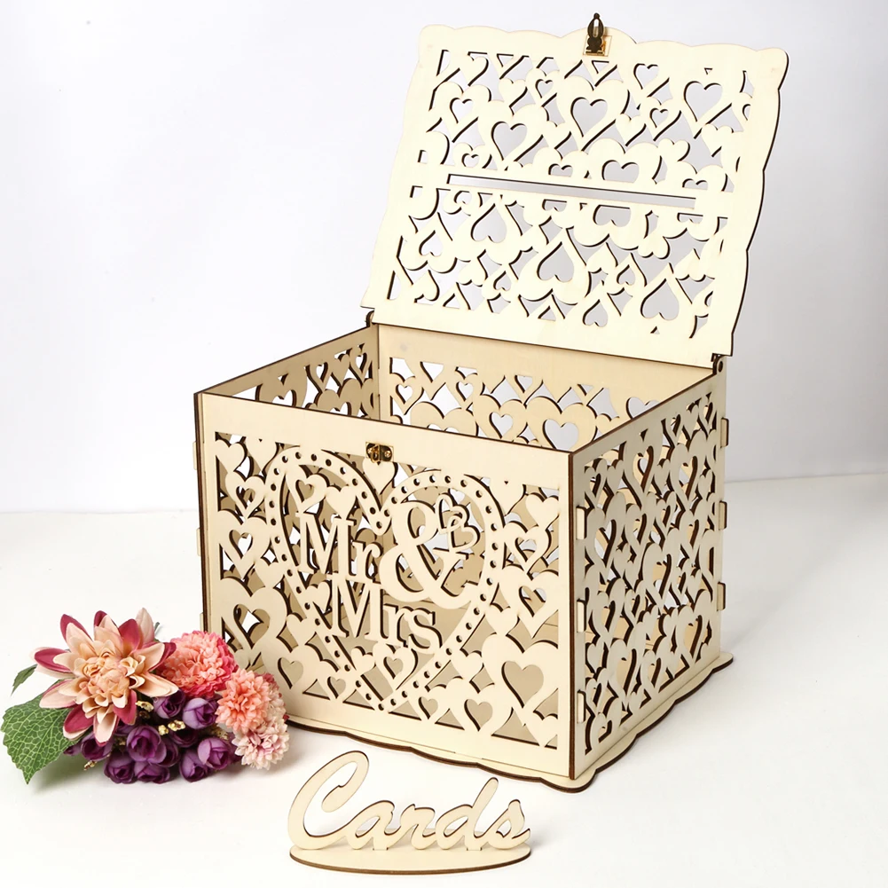 Houten Bruiloft Kaart Doos Bru - Wedding Card Box recensie en prijs