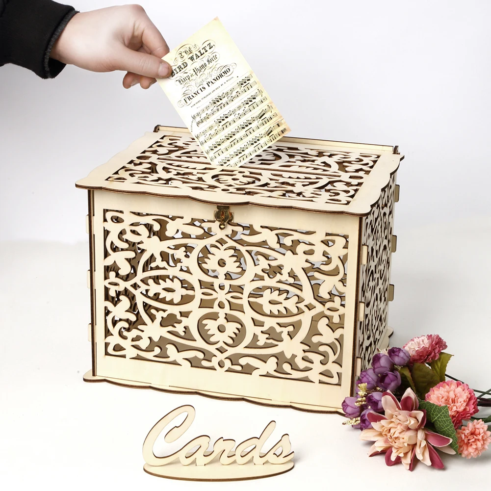 Houten Bruiloft Kaart Doos Bru - Wedding Card Box recensie en prijs