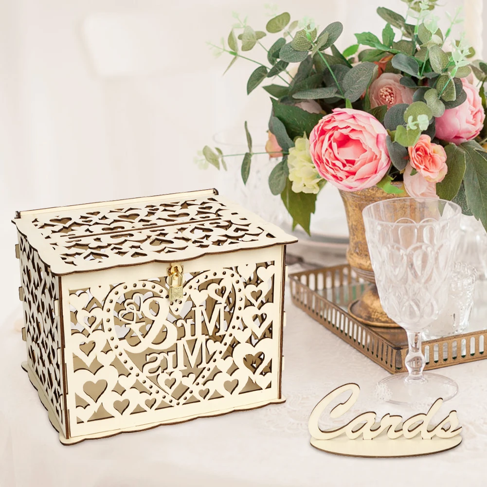 Houten Bruiloft Kaart Doos Bru - Wedding Card Box recensie en prijs