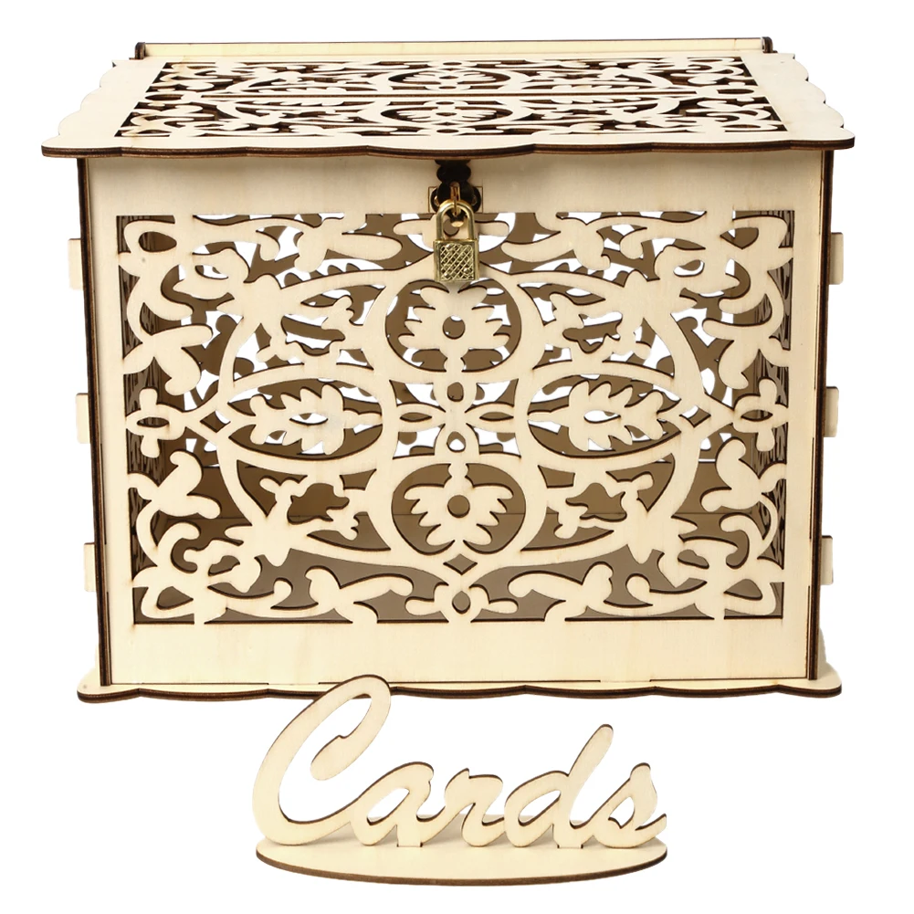 Houten Bruiloft Kaart Doos Bru - Wedding Card Box recensie en prijs