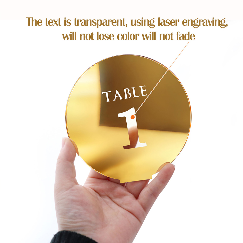 Acryl Trouwtafel Nummerbord Vo - Table Number Gold recensie en prijs