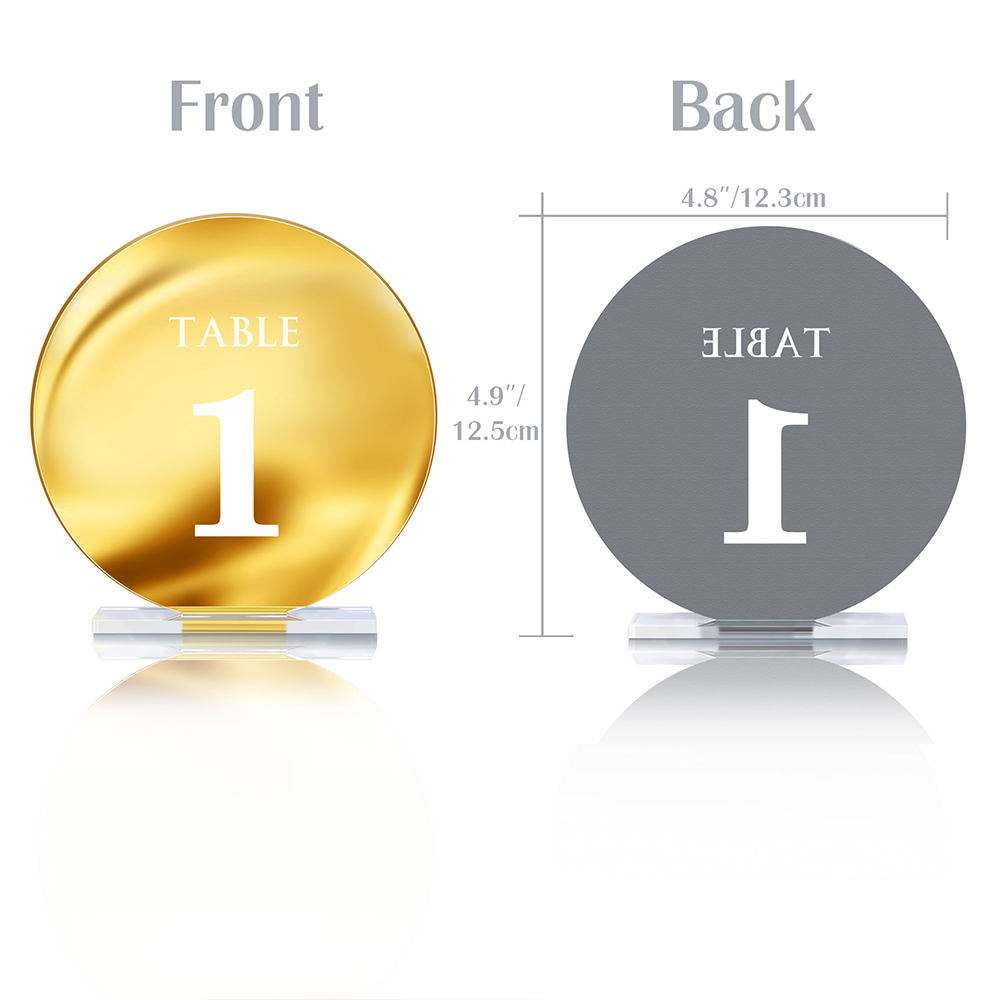 Acryl Trouwtafel Nummerbord Vo - Table Number Gold recensie en prijs