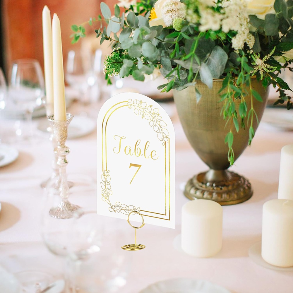 AT19 – Tafelkaartjes voor brui - Table Number Gold recensie en prijs
