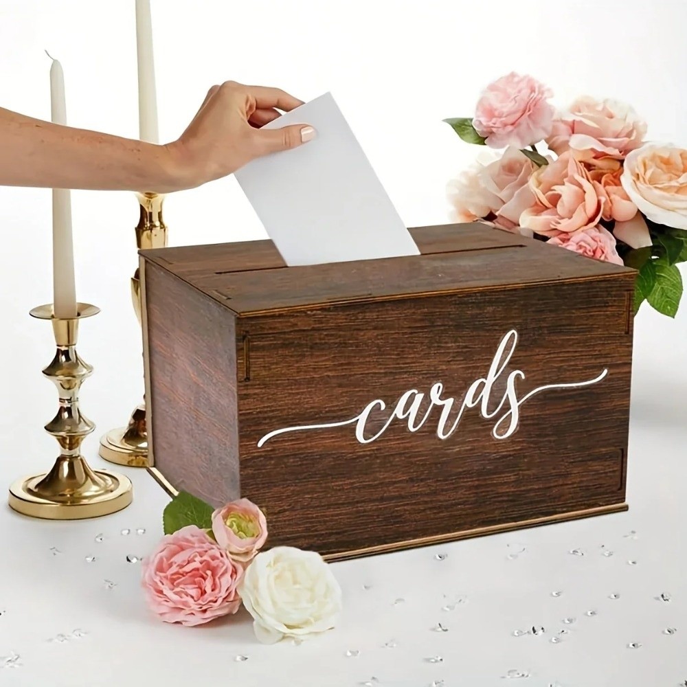 Nieuwe houten trouwkaartendoos - Wedding Card Box recensie en prijs