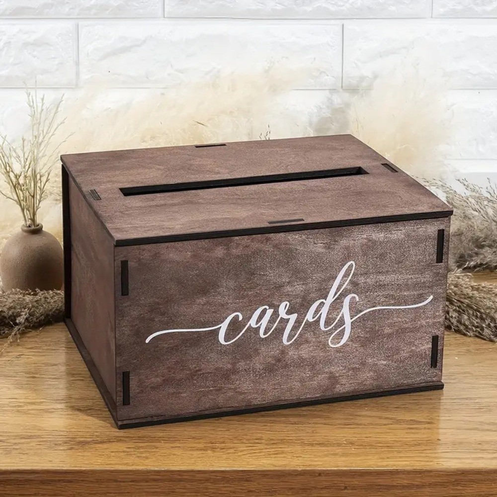 Nieuwe houten trouwkaartendoos - Wedding Card Box recensie en prijs