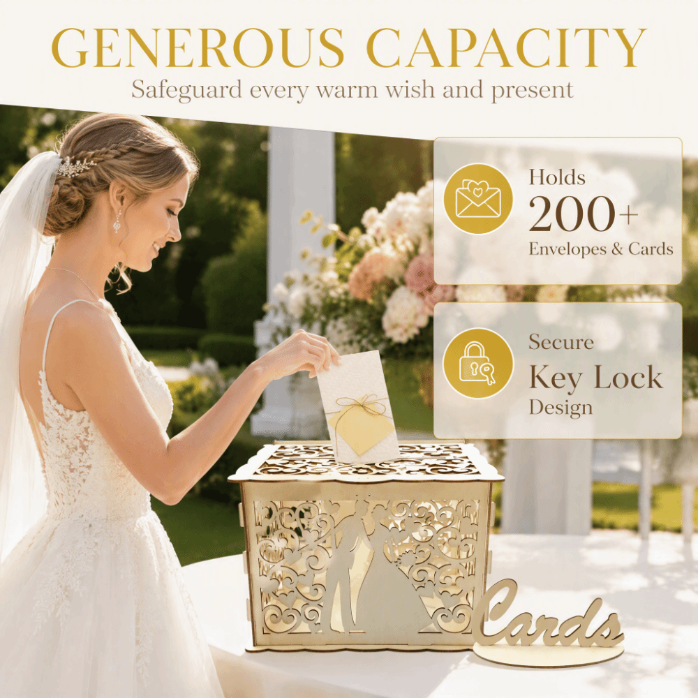 22,5x15x15cm houten doos voor  - Wedding Card Box recensie en prijs