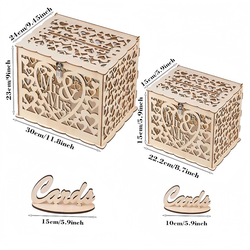 DIY Houten Mr. & Mrs. Huwelijk - Wedding Card Box recensie en prijs