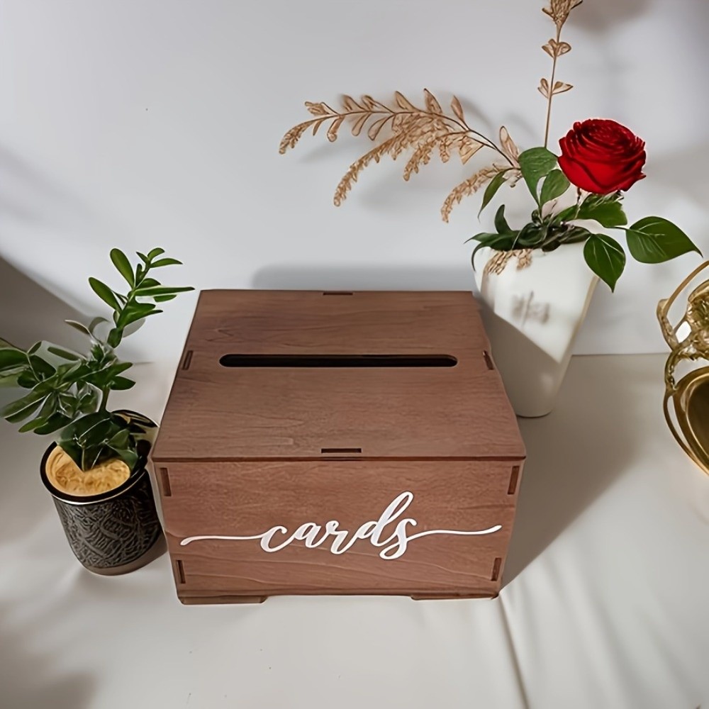 Nieuwe houten trouwkaartendoos - Wedding Card Box recensie en prijs