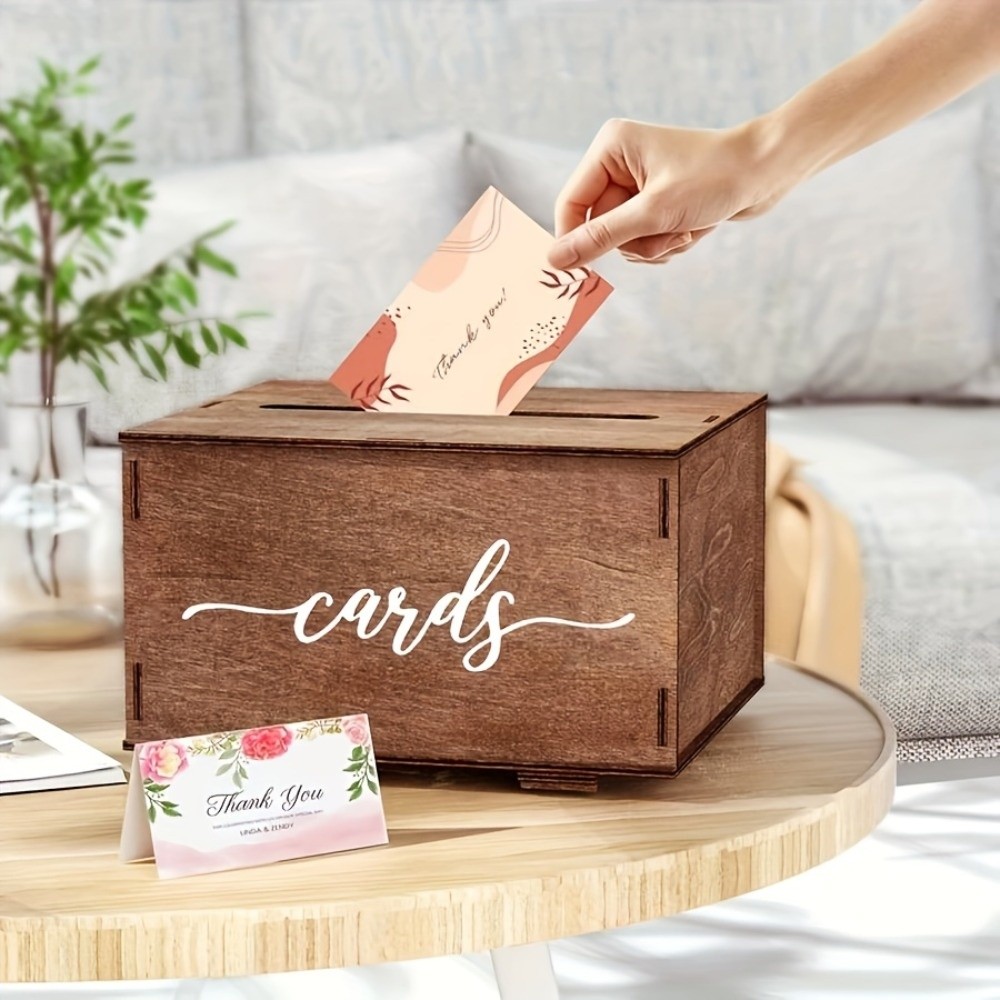 Nieuwe houten trouwkaartendoos - Wedding Card Box recensie en prijs