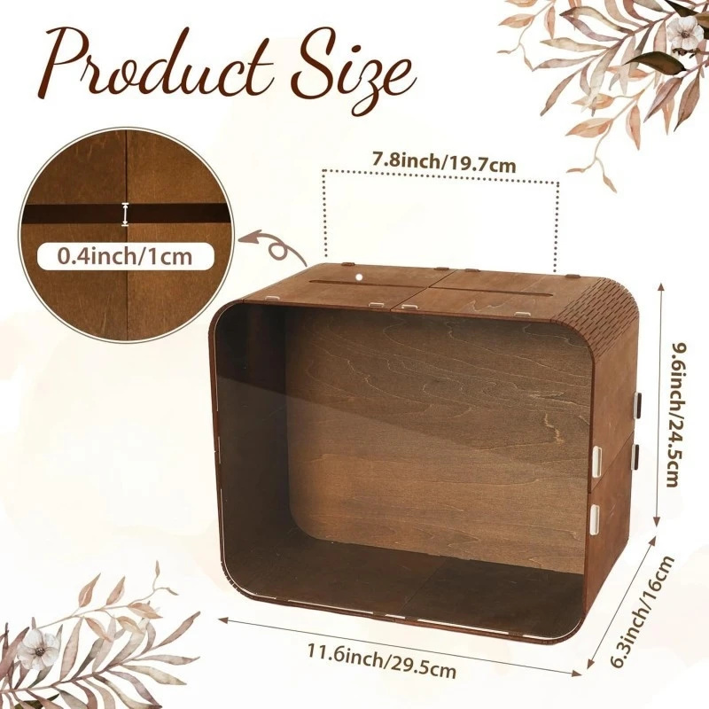 Houten trouwkaartenbox met acr - Wedding Card Box recensie en prijs
