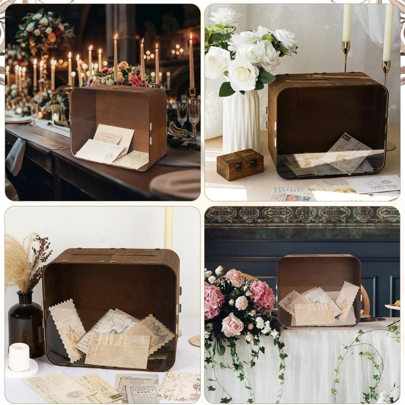 Houten trouwkaartenbox met acr - Wedding Card Box recensie en prijs