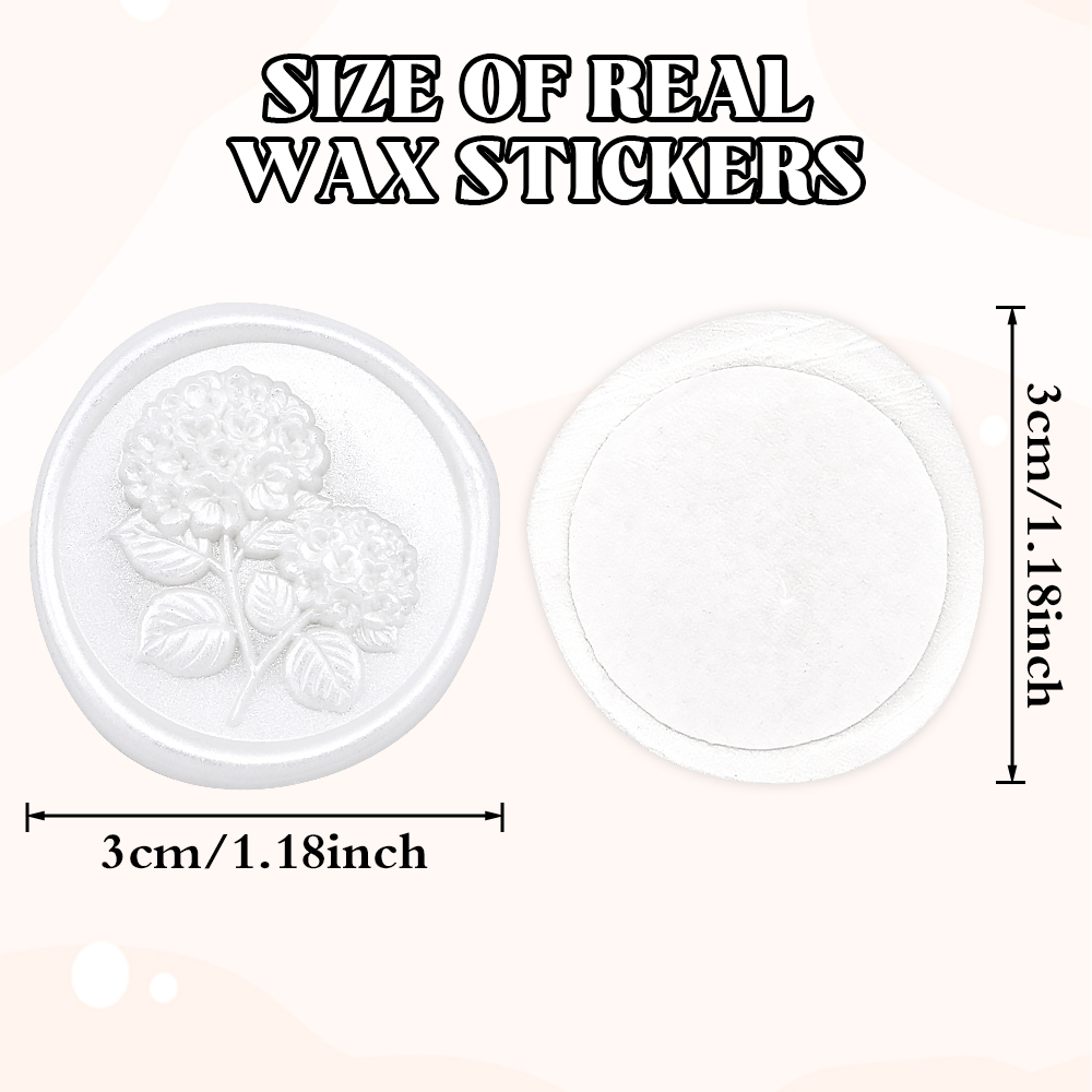 Wax Seal Stickers-3D Hortensia - Wedding Envelopes recensie en prijs