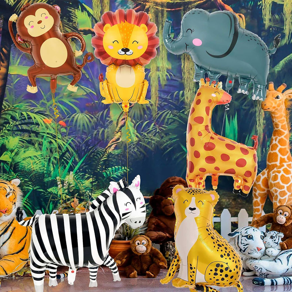 6-delige jungle wild dier alum - Wedding Zoo recensie en prijs