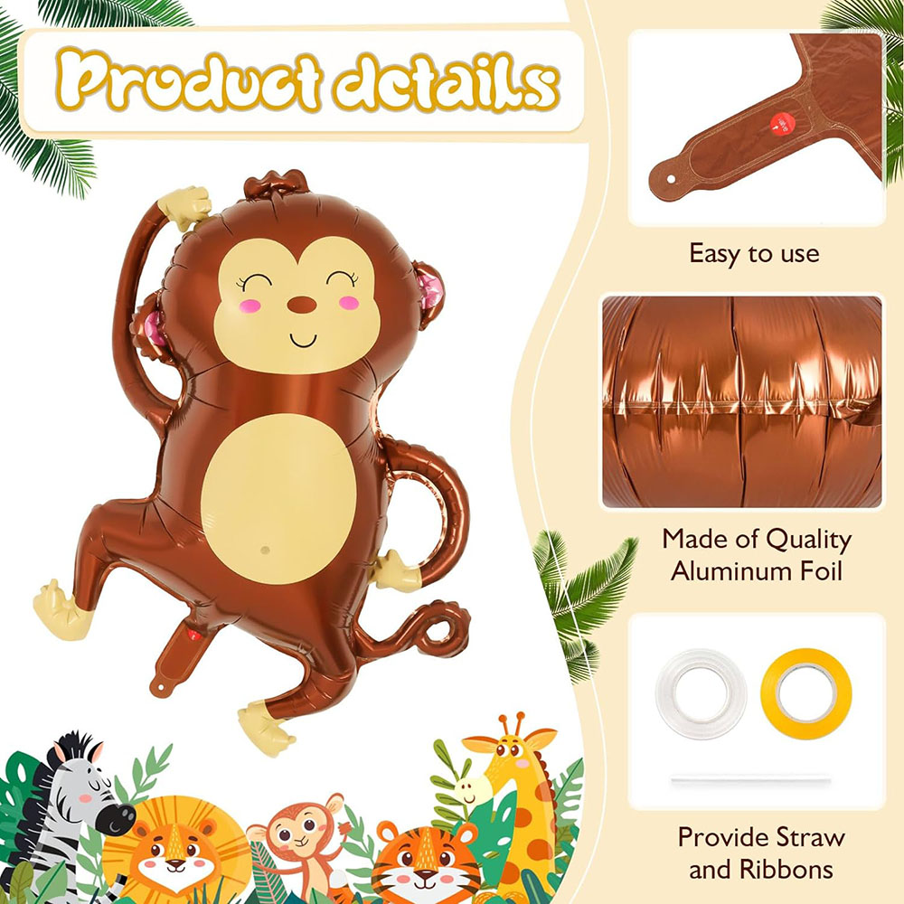 6-delige jungle wild dier alum - Wedding Zoo recensie en prijs