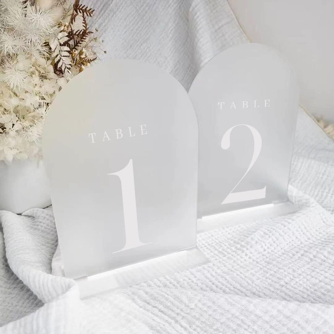 Acryl tafelnummers met standaa - Table Number Gold recensie en prijs