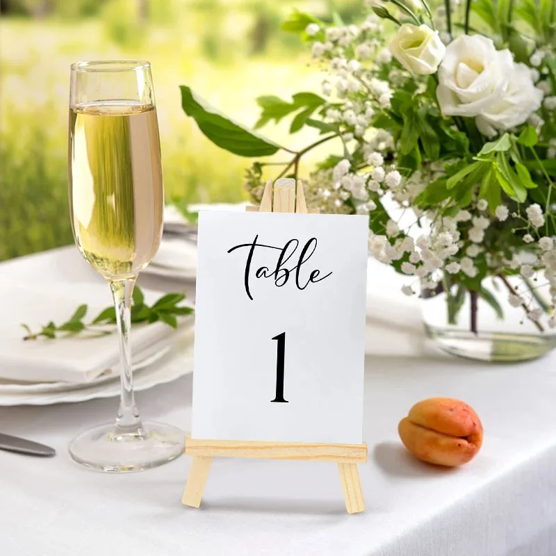 10 stks Hout Mini Schilderseze - Table Number Gold recensie en prijs